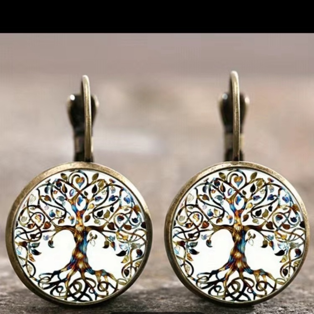 3/30 Time gemstone vintage earrings